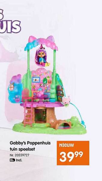 Gabby's poppenhuis tuin speelset