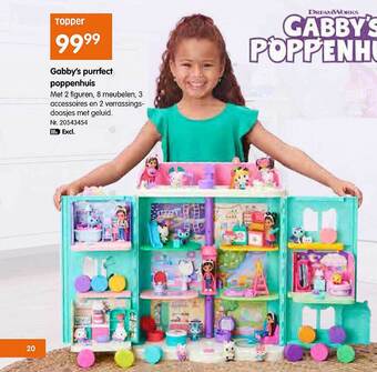Fun Gabby's purrfect poppenhuis aanbieding
