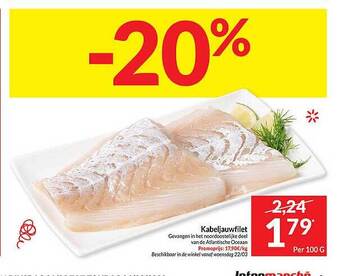 Intermarché Kabeljauwfilet aanbieding