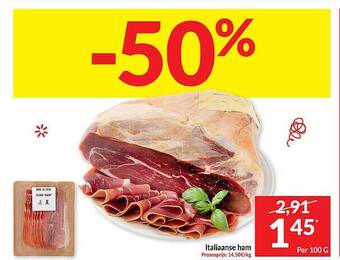 Intermarché Italiaanse ham aanbieding