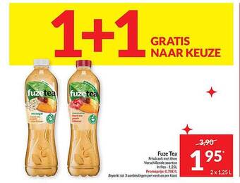 Intermarché Fuze tea frisdrank met thee aanbieding