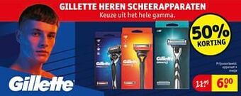 Kruidvat Gillette heren scheerapparaten aanbieding