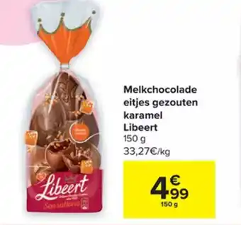 Libeert Melkchocolade Eitjes Gezouten Karamel 150g
