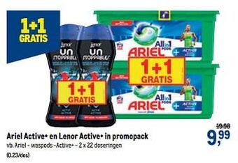 Makro Ariel - waspods -active+ aanbieding