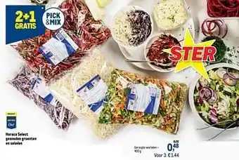 Horeca select gesneden groenten en salades geraspte wortelen