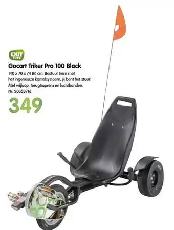 Gocart triker pro 100 black