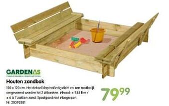 Fun Houten zandbak aanbieding