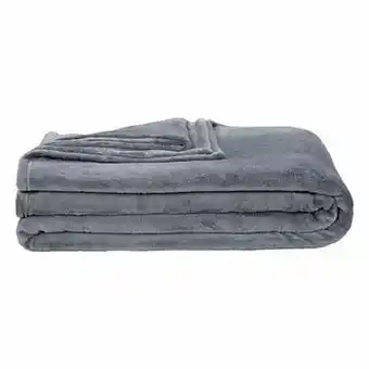 Leen Bakker Plaid Niek XXL - grijs - 240x220 cm - Leen Bakker aanbieding