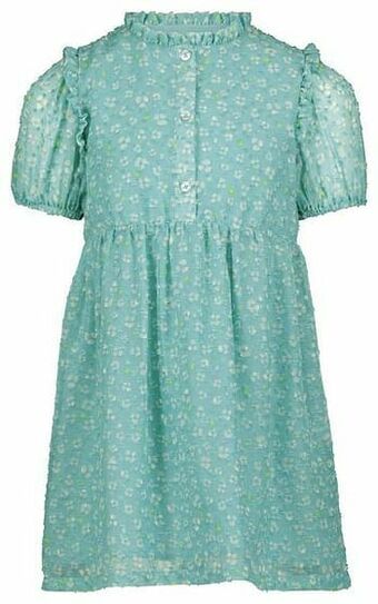 HEMA HEMA Kinderjurk Bloem Blauw (blauw) aanbieding