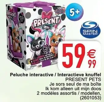 Peluche interactive - interactieve knuffel present pets