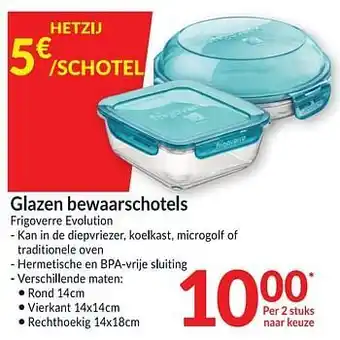 Intermarché Glazen bewaarschotels aanbieding