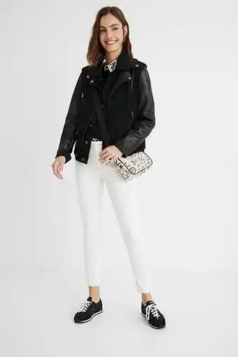 Hybride bikerjack - black - 40