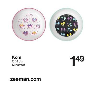 Zeeman Kom 14 Cm aanbieding