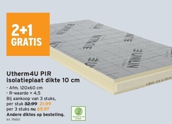 GAMMA Utherm4u pir isolatieplaat dikte 10 cm aanbieding
