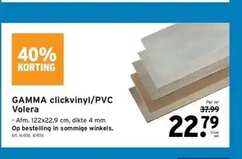 GAMMA Gamma clickvinyl/pvc volera aanbieding