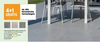 GAMMA Pietra grijs of antraciet - afm. 60x60x2 cm (2 stuks/pak) aanbieding