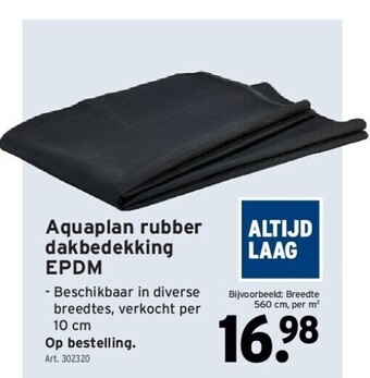 GAMMA Aquaplan rubber dakbedekking epdm aanbieding