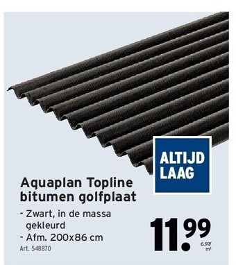 GAMMA Aquaplan topline bitumen golfplaat aanbieding