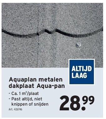 GAMMA Aquaplan metalen dakplaat aqua-pan aanbieding
