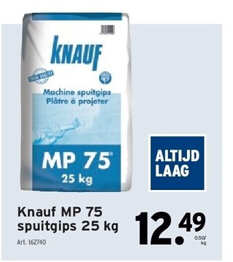 GAMMA Knauf mp 75 spuitgips 25 kg aanbieding