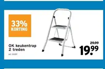 GAMMA Ok keukentrap 2 treden aanbieding