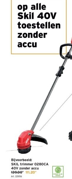 GAMMA Skil trimmer 0280ca 40v zonder accu aanbieding
