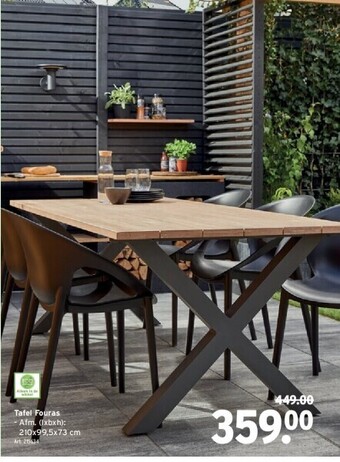 GAMMA Tafel fouras aanbieding