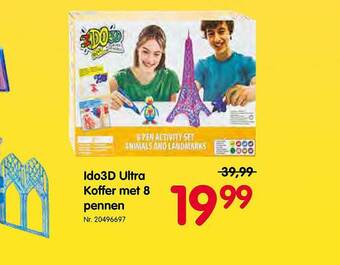 Fun Ido3d ultra koffer met 8 pennen aanbieding