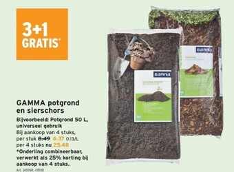 GAMMA Gamma potgrond en sierschors aanbieding