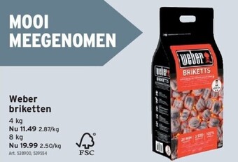 GAMMA Weber briketten aanbieding