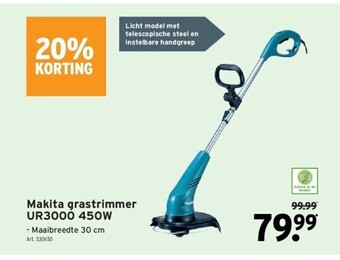 GAMMA Makita grastrimmer ur3000 450w aanbieding