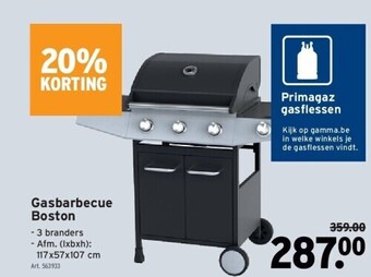 GAMMA Gasbarbecue boston aanbieding