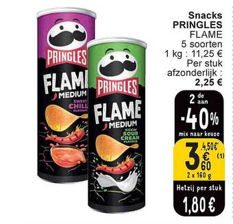 Cora Snacks pringles aanbieding