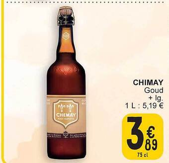 Cora Chimay goud aanbieding