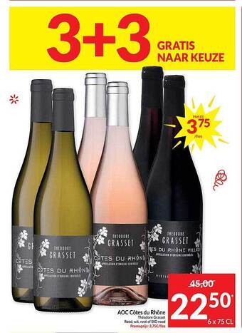 Intermarché Aoc côtes du rhône théodore grasset aanbieding