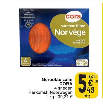 Cora Gerookte zalm aanbieding