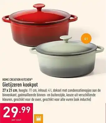 ALDI Gietijzeren kookpot aanbieding