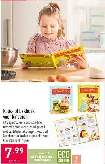 ALDI Kook- of bakboek voor kinderen aanbieding