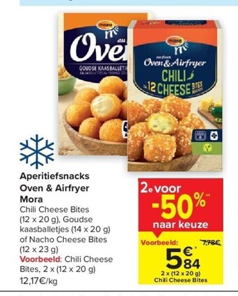 Carrefour Aperitiefsnacks oven & airfryer mora aanbieding
