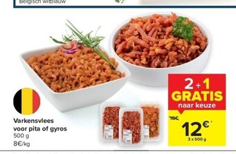 Carrefour Varkensvlees voor pita of gyros aanbieding