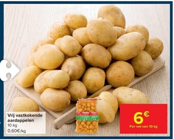 Vrij vastkokende aardappelen