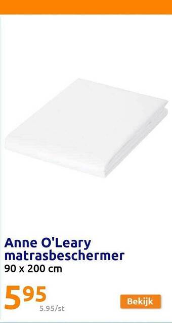 Action Anne o'leary matrasbeschermer aanbieding