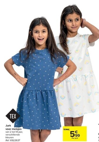 Carrefour Jurk voor meisjes aanbieding