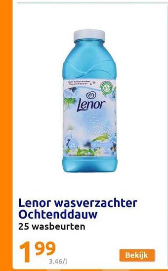 Action Lenor wasverzachter ochtenddauw aanbieding