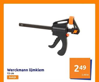 Action Werckmann lijmklem aanbieding