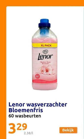 Action Lenor wasverzachter bloemenfris aanbieding