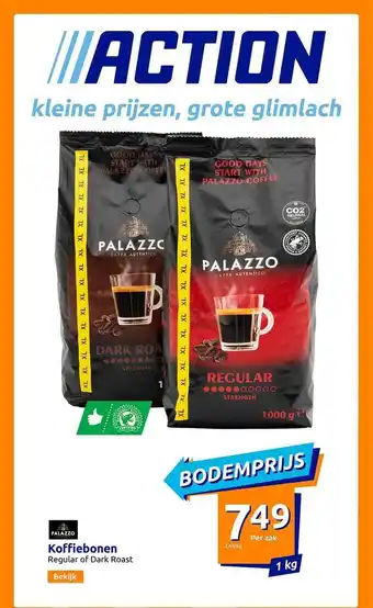 Action Koffiebonen palazzo aanbieding