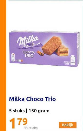 Action Milka choco trio aanbieding
