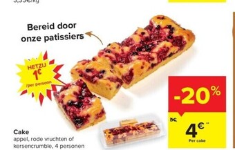 Carrefour Cake aanbieding