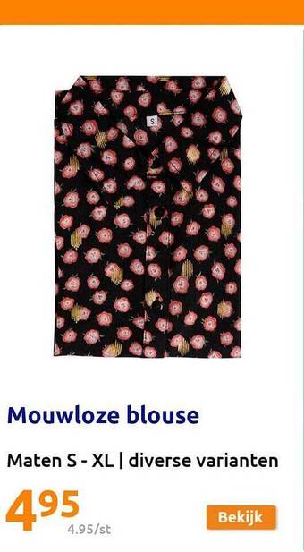 Mouwloze blouse